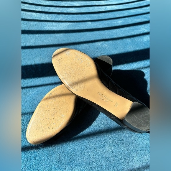 EUC Salvatore Ferragamo Vara Bow Quilted Leather Patent Pumps Shoes - Size 8.5 - Picture 10 of 14